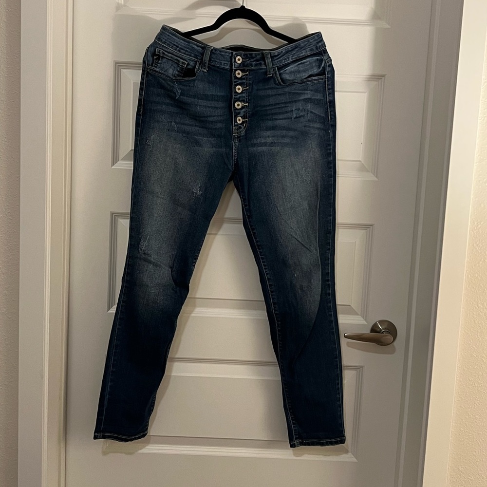 KanCan dark wash skinny jeans size 30